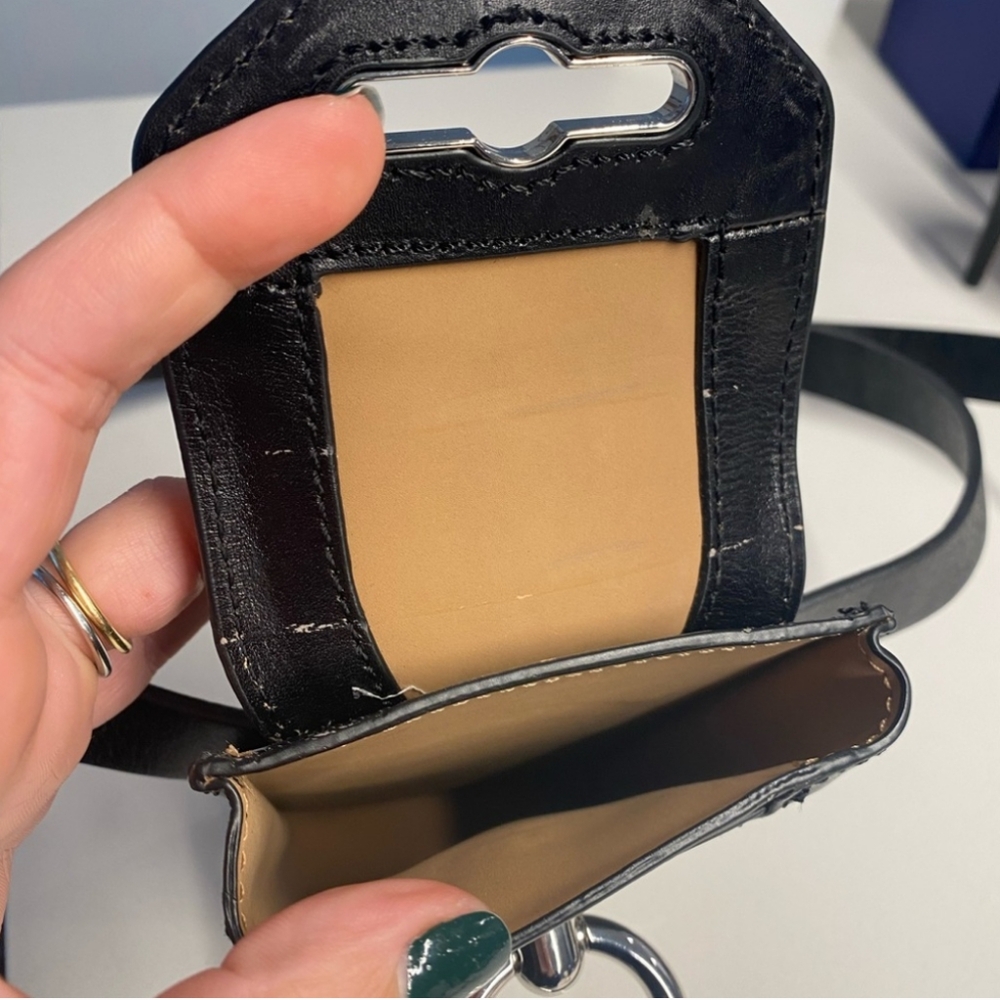 Rebecca Minkoff Black Leather belt bag with silver hardware - Picture 5 of 5